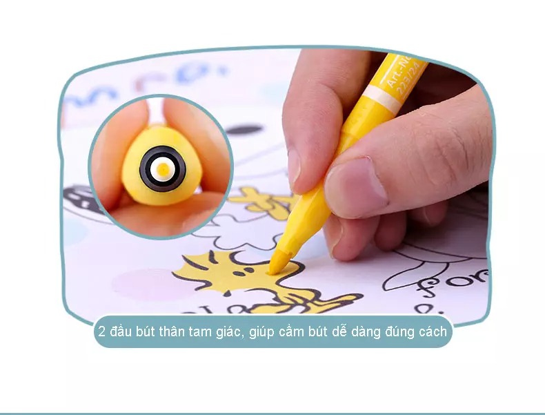 Bút lông màu 2 đầu STABILO Trio 2 in 1