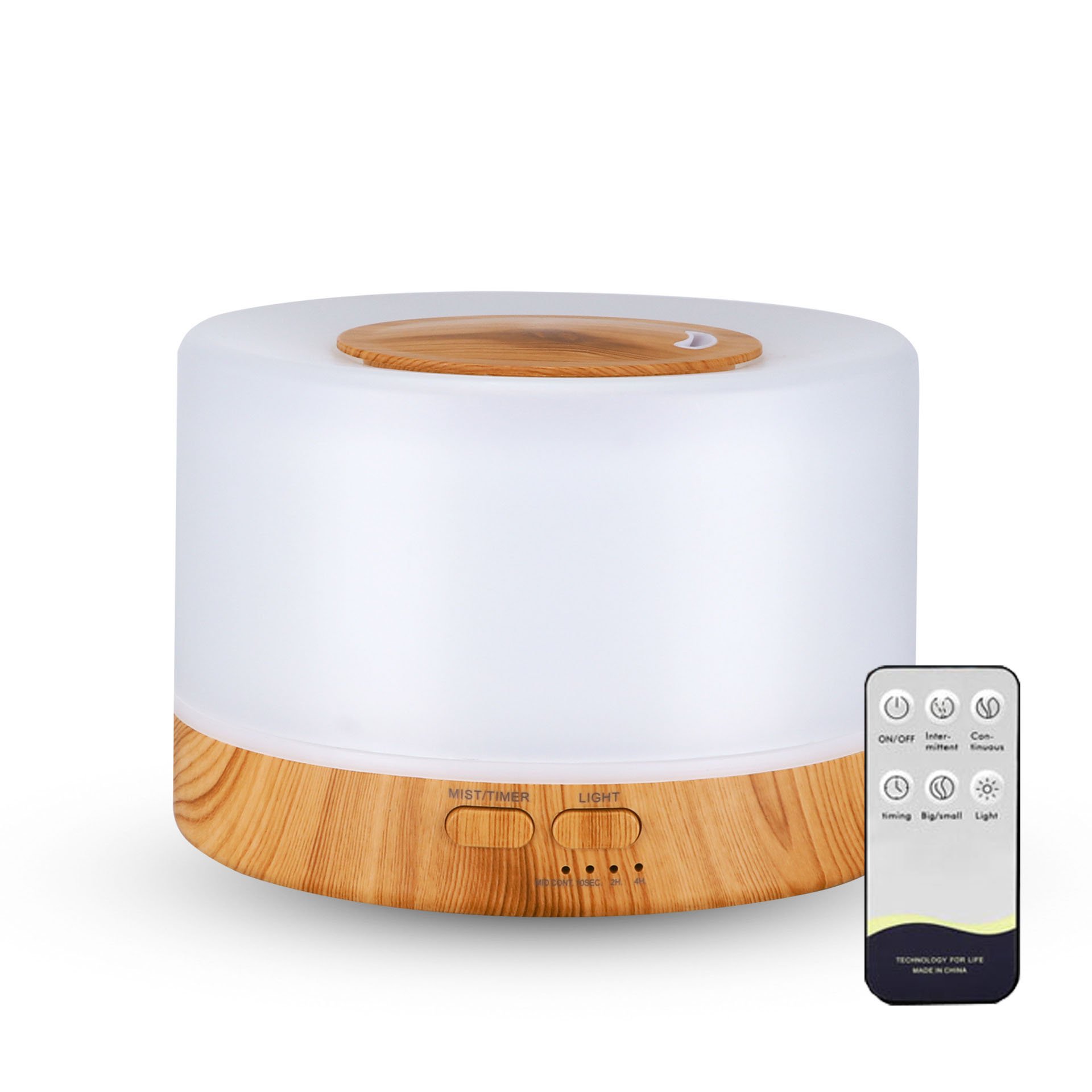Máy xông tinh dầu phòng ngủ 500ml - aroma diffuser a9 chính hãng - kèm remote - bh 6 tháng