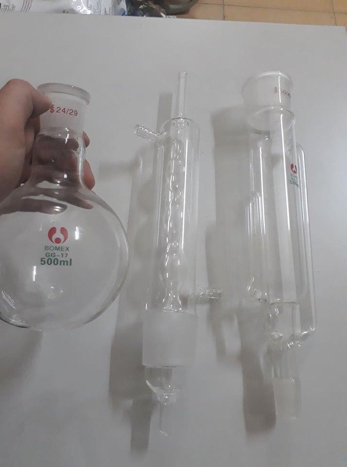 Bộ chưng cất , chiết soxhlet các cỡ