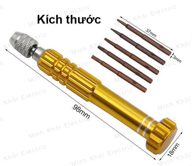 Tô vít sửa điện thoại 5 đầu tháo ốc, bộ tua vít 5 đầu sữa chữa, bộ tuốc nơ vít 5 trong 1, bộ tua vít từ tính
