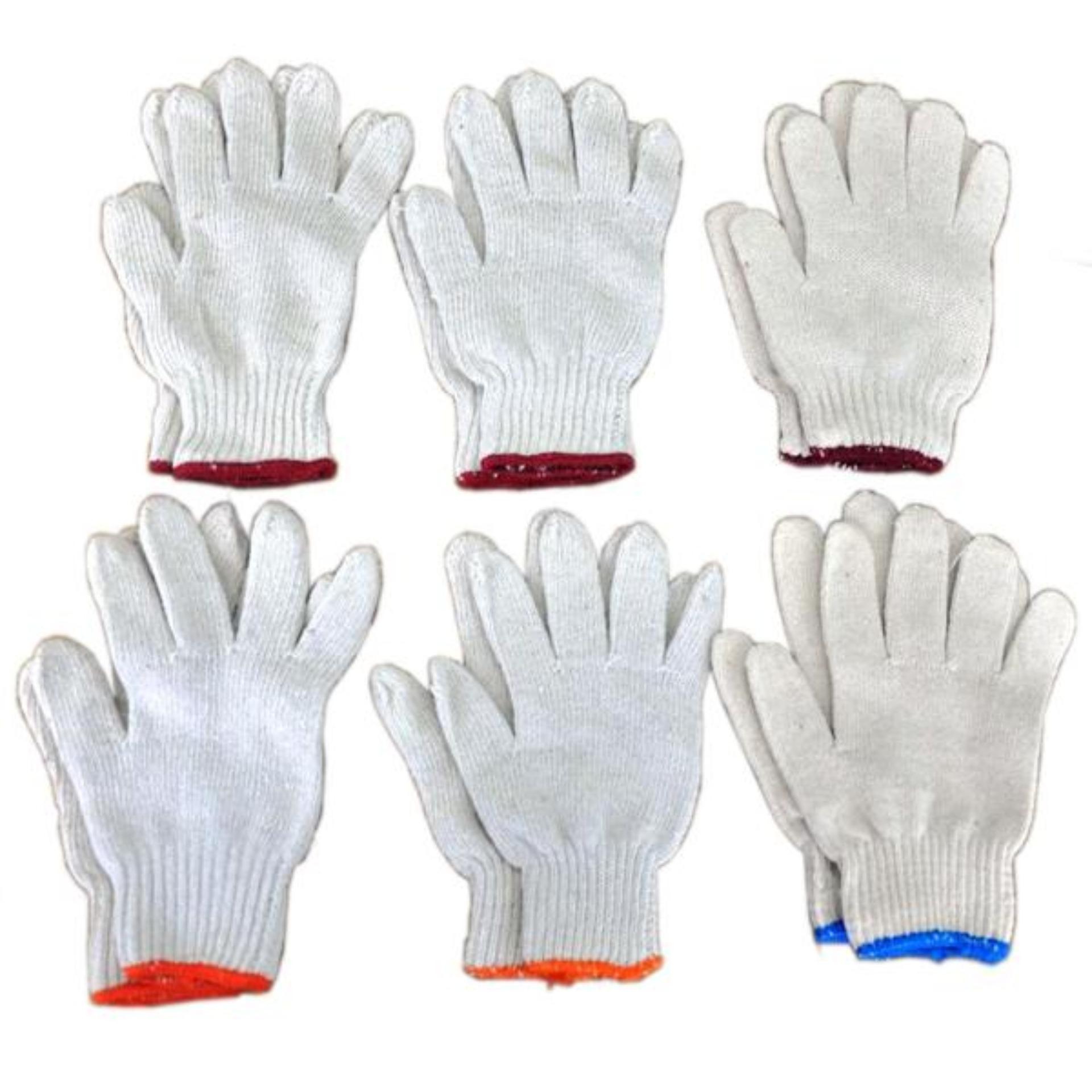 Combo 30 đôi găng tay len bảo hộ kim 10