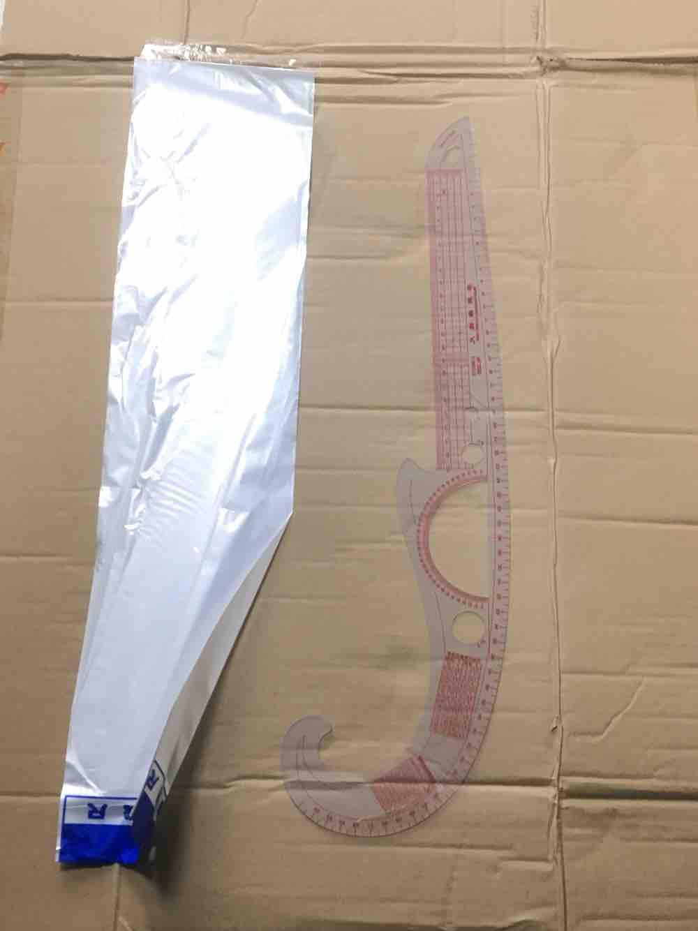 Thước nhựa cong 55cm mika dẻo