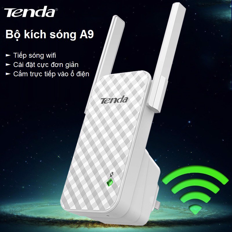 Bảng giá Kích sóng WI-Fi cực kool Tenda A9 tốc độ 300Mbps BH 36 tháng Phong Vũ