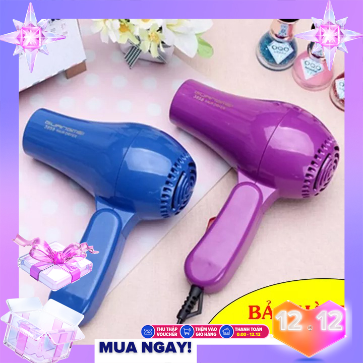 [QUÀ TẶNG  - GIÁ SỈ] Máy Sấy Tóc Du Lịch Mini Dễ Dàng Mang Đi Du Lịch Máy Sấy Tóc Mini Giá Rẻ Thời Trang - Kiêu Dáng Sang Trọng Mẫu Mã Đẹp Mắt Nhỏ Gọn - Bảo Hành 6 Tháng Bởi Nhà Bán Hàng Shop Cheery