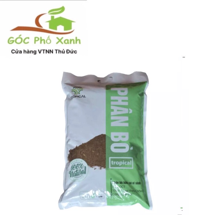 Phân bò vi sinh tropical gói 5dm3 ~2kg)