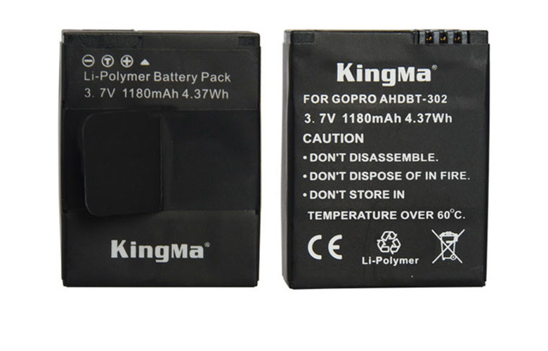 Combo sạc 3 + 2 pin Kingma cho GoPro Hero 3