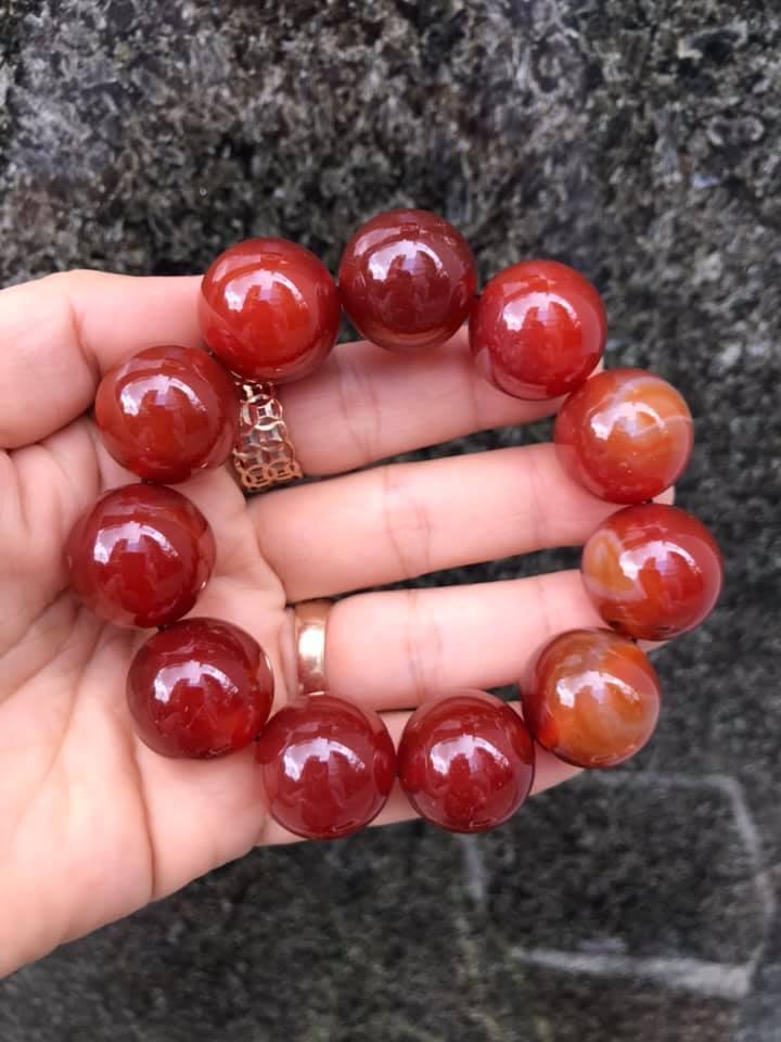 [HCM]VÒNG TAY ĐÁ MÃ NÃO ĐỎ 20LY-VIP