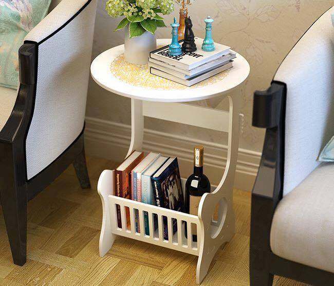 Kệ bàn tròn để đầu giường lắp ráp tiện lợi