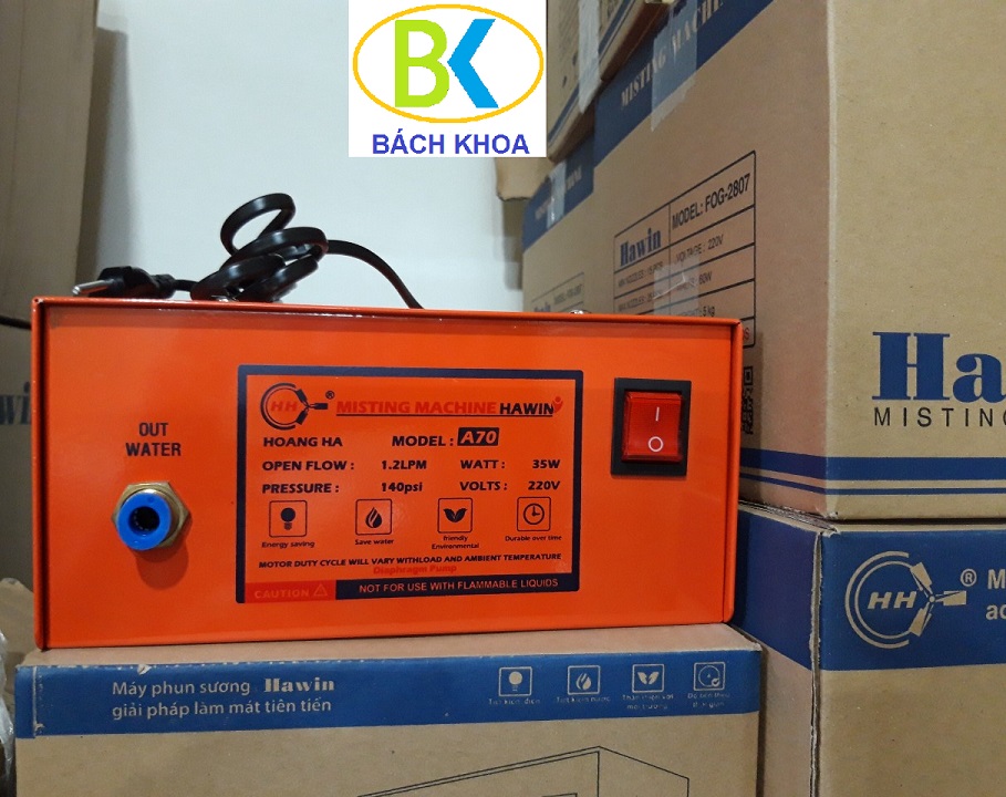 Máy phun sương FOG A70 (phun được 5-15 béc)