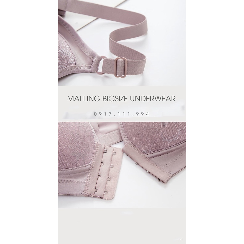 (Ảnh Thật) Áo Ngực Cài Trước Bigsize Cúp B |Size 36-44|