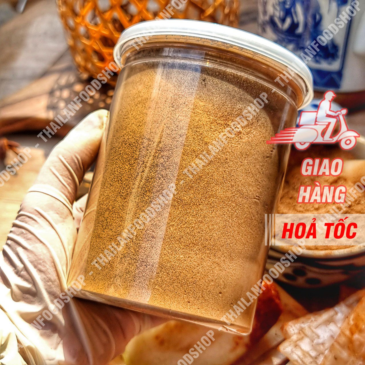 Muối Nhuyễn (Muối Trộn Bánh Tráng Xì Ke) Lon 500Gram