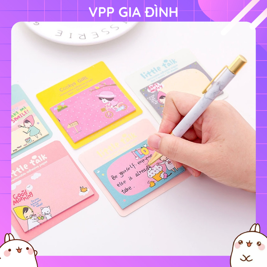 2 Xập Giấy Ghi Chú Note (Nhiều Mẫu Lựa Chọn Được)
