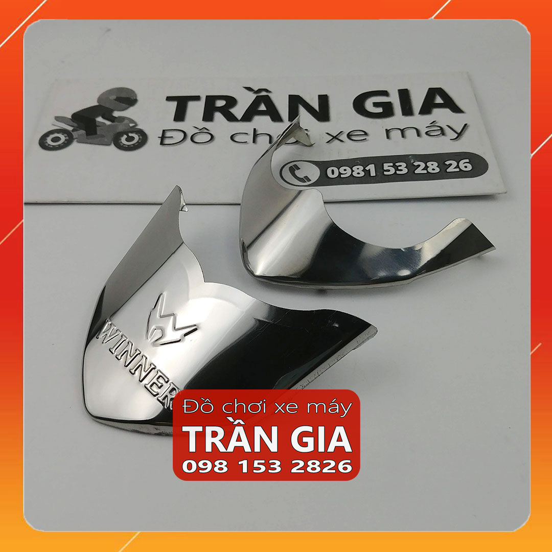 Chỉ mũi dè INOX trước sau xe Winner 150 v1 v2 ốp mỏ đuôi dè chắn bùn - phụ kiện trang trí đồ kiểng
