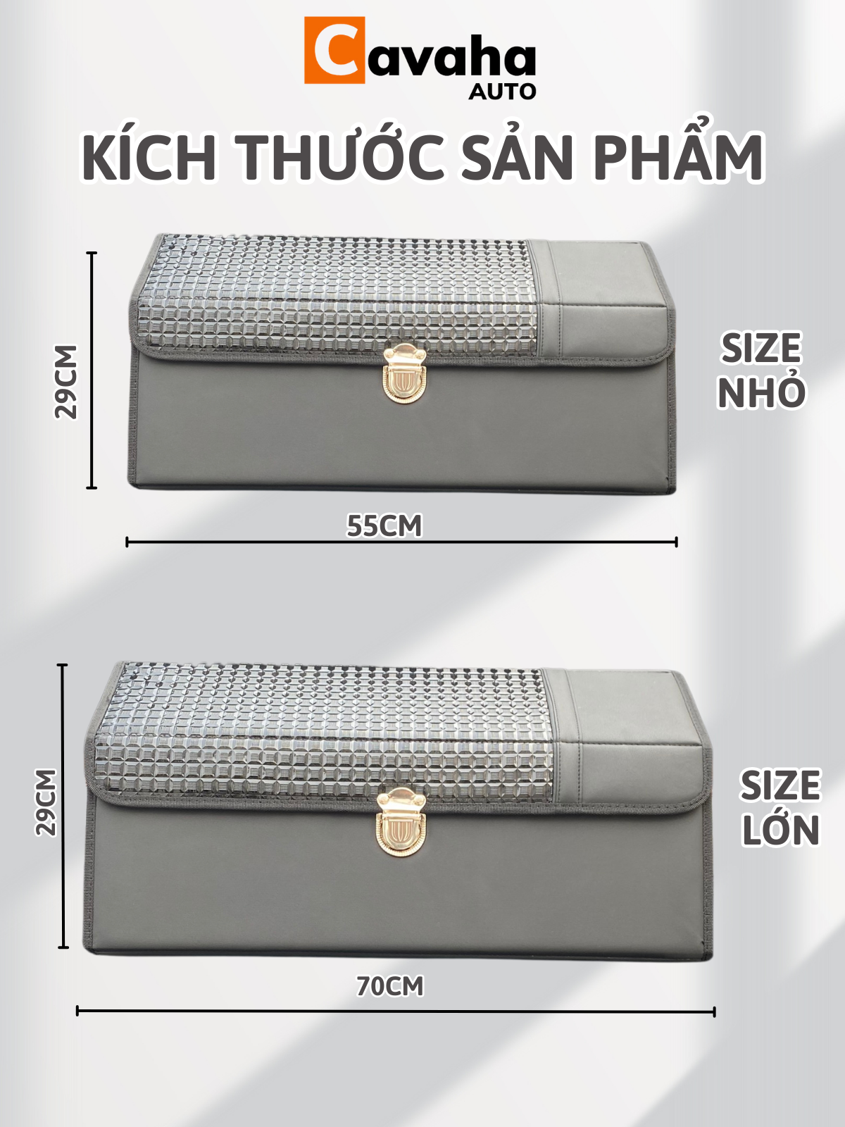 THÙNG ĐỰNG ĐỒ Ô TÔ BẰNG DA LUXURY BẢN 2024