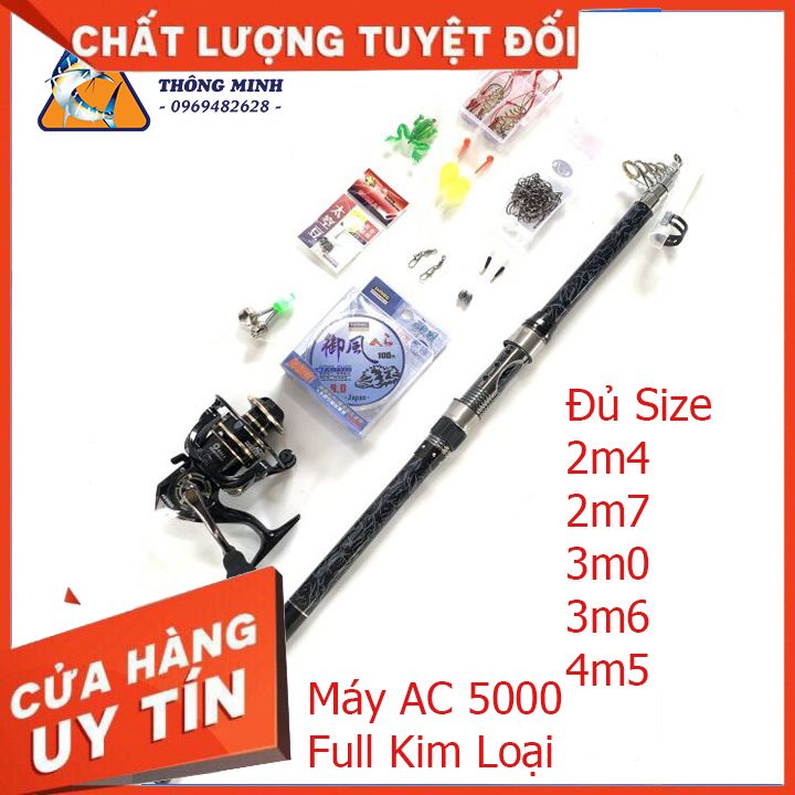 BÁO GIÁ BỘ CẦN CÂU MÁY RÚT THÔNG MINH NHIỀU SIZE | Shopee Lazada Sendo Tiki mới nhất 2 Bộ Cần Câu Máy Rút Shimano Và Máy Deukio 5000 Đủ Size Từ 2m4 Đến 4m5, Chất Liệu Cao Cấp, Độ Bền Cao, Thiết Kế Tinh Tế ( Shop Đồ Câu Thông Minh )
