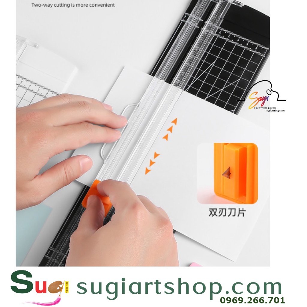Bàn Cắt Giấy Mini Khổ A4 Cắt Được Giấy A4 dọc, A5 - VPP - VPP