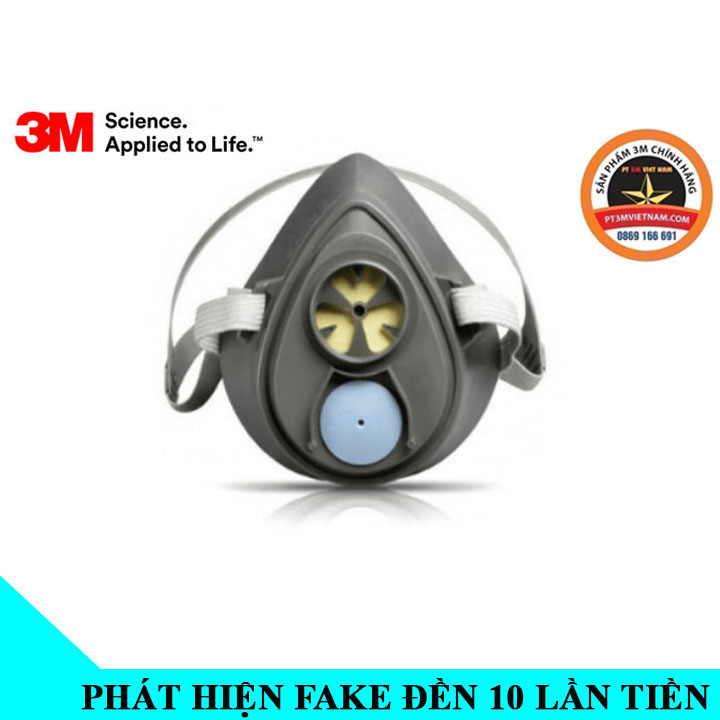 Mặt nạ phòng độc nửa mặt 1 phin 3m 3200