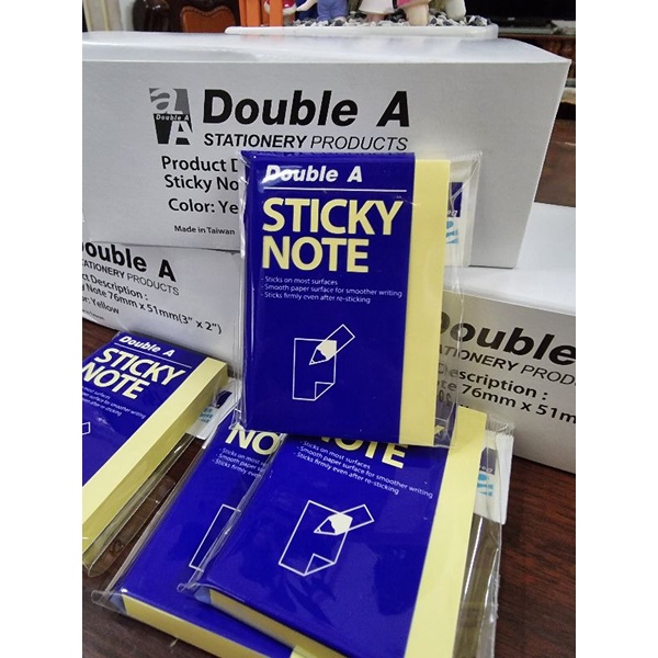 Xấp 100 Tờ Giấy note - Giấy ghi chú Vàng Double A