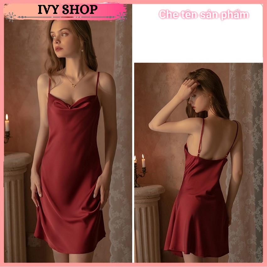 Váy ngủ lụa 2 dây Cao Cấp 1477