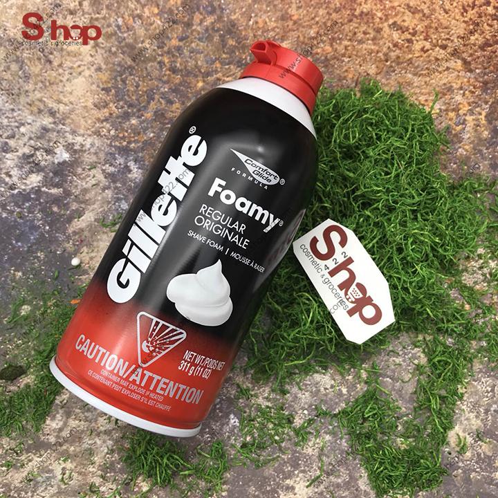 Bọt Cạo Râu Gillette Foamy Regular Originale 311g