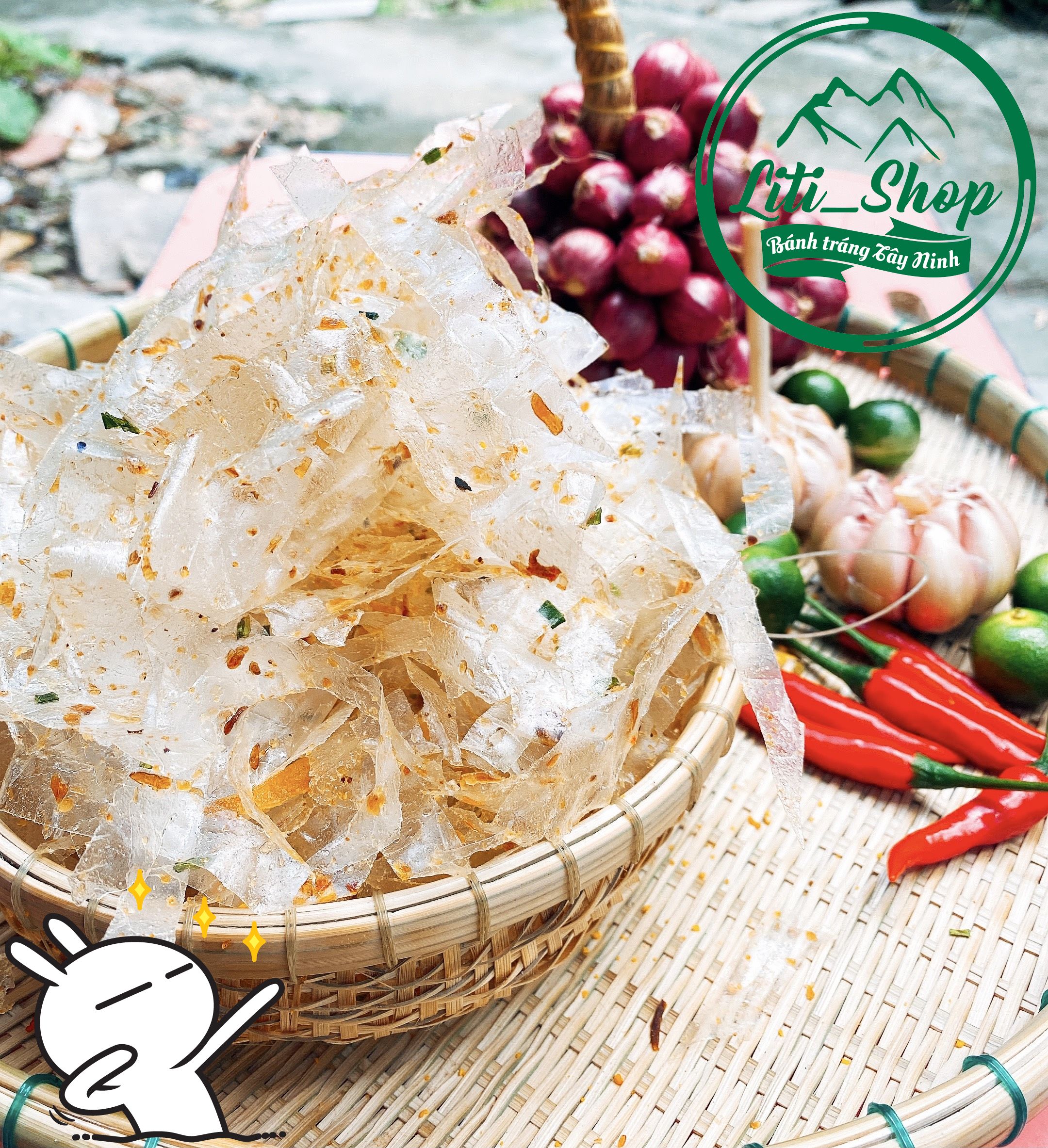 Bánh tráng Trộn Chay 500Gr [Loại hảo hạng]