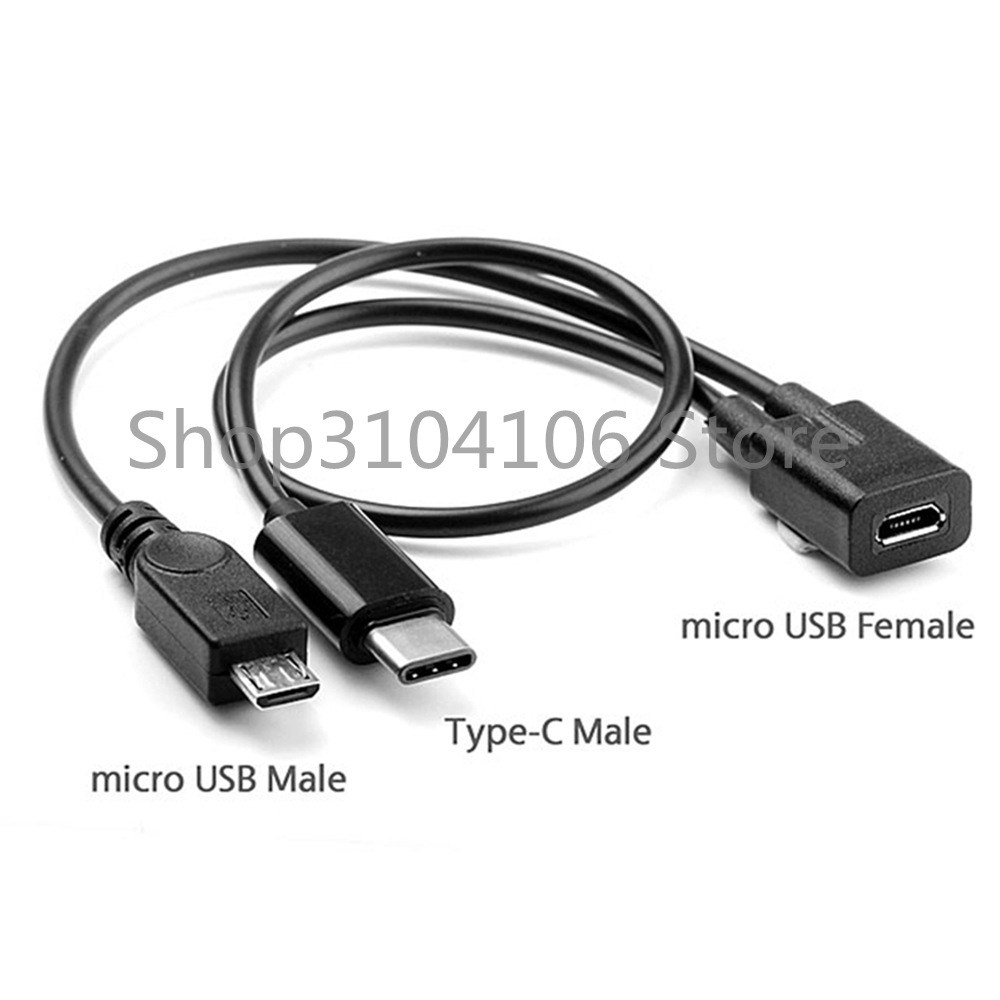 New high quality at 1pcs micro usb 2.0 splitter y 1 female to 2 male data charge cable extension cord for phone high quality sync data cable phụ kiện