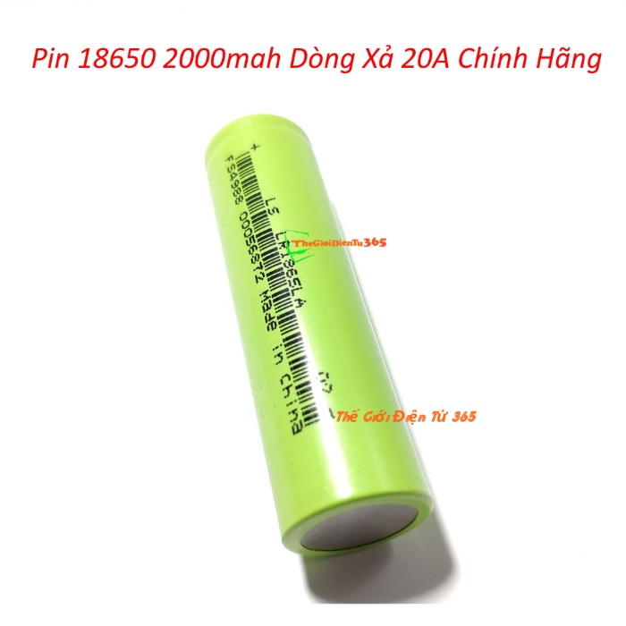 PIN LISHEN 18650 2000MAH DÒNG XẢ 20A