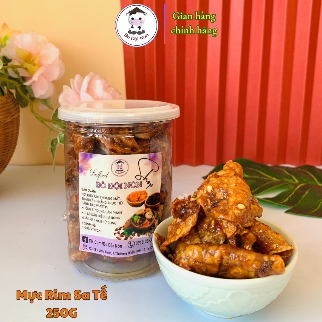 250g Mực Rim Sate Bò Đội Nón