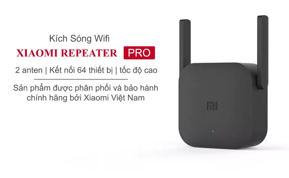 Kích sóng Xiaomi Wifi Repeater Pro