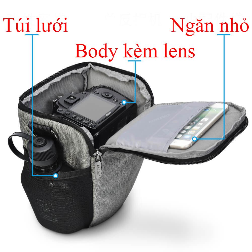 [HCM]Túi máy ảnh thời trang Caden201