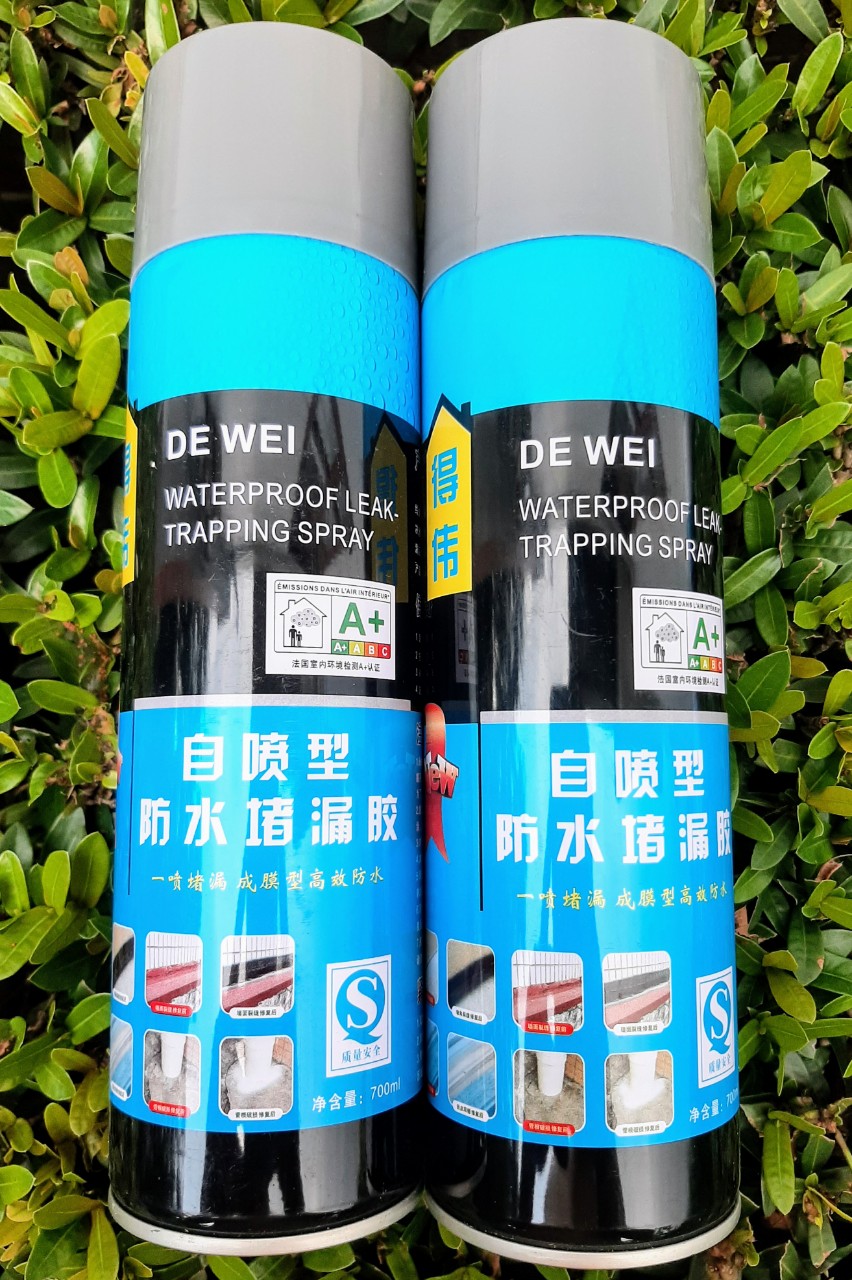 Xịt Chống Thấm Chống Dột Cho Mái Nhà, Tường Nhà Cực Hiệu Qủa Chai Lớn 700ml DEWEI