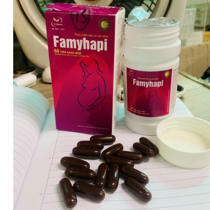 Famyhapi cung cấp dưỡng chất cho bà bầu, bổ sung canxi, sắt và vitami cho mẹ bầu và cho con bú