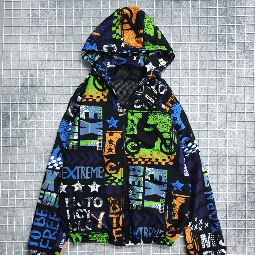 [HCM]Áo khoác dù graffiti thời trang siêu thoáng mát KC063