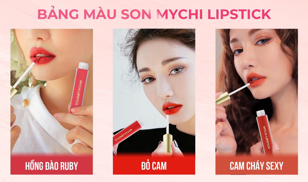 Son Mychi - son môi Mychi - Son kem lỳ Mychi
