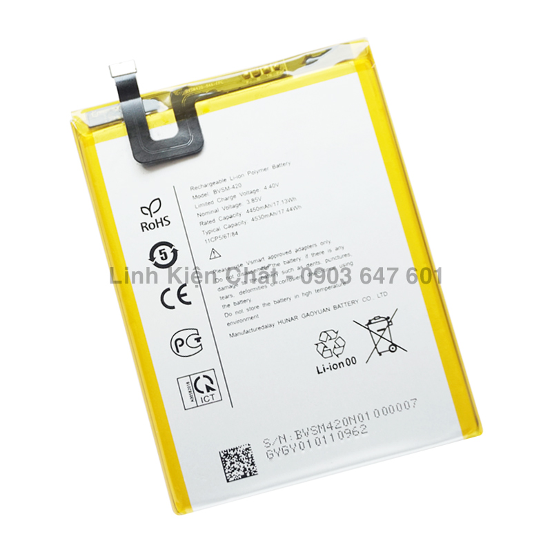Pin cho điện thoại Vsmart Joy 2 Plus V420A (Joy 2+) 4500mAh Zin