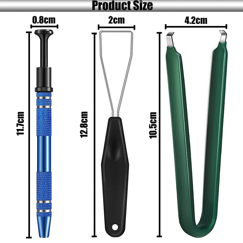 7 Pieces of Keyboard Lubricating Oil Switch Puller Kit IC Extractor Switch Puller Key for Removing Electronic Components
