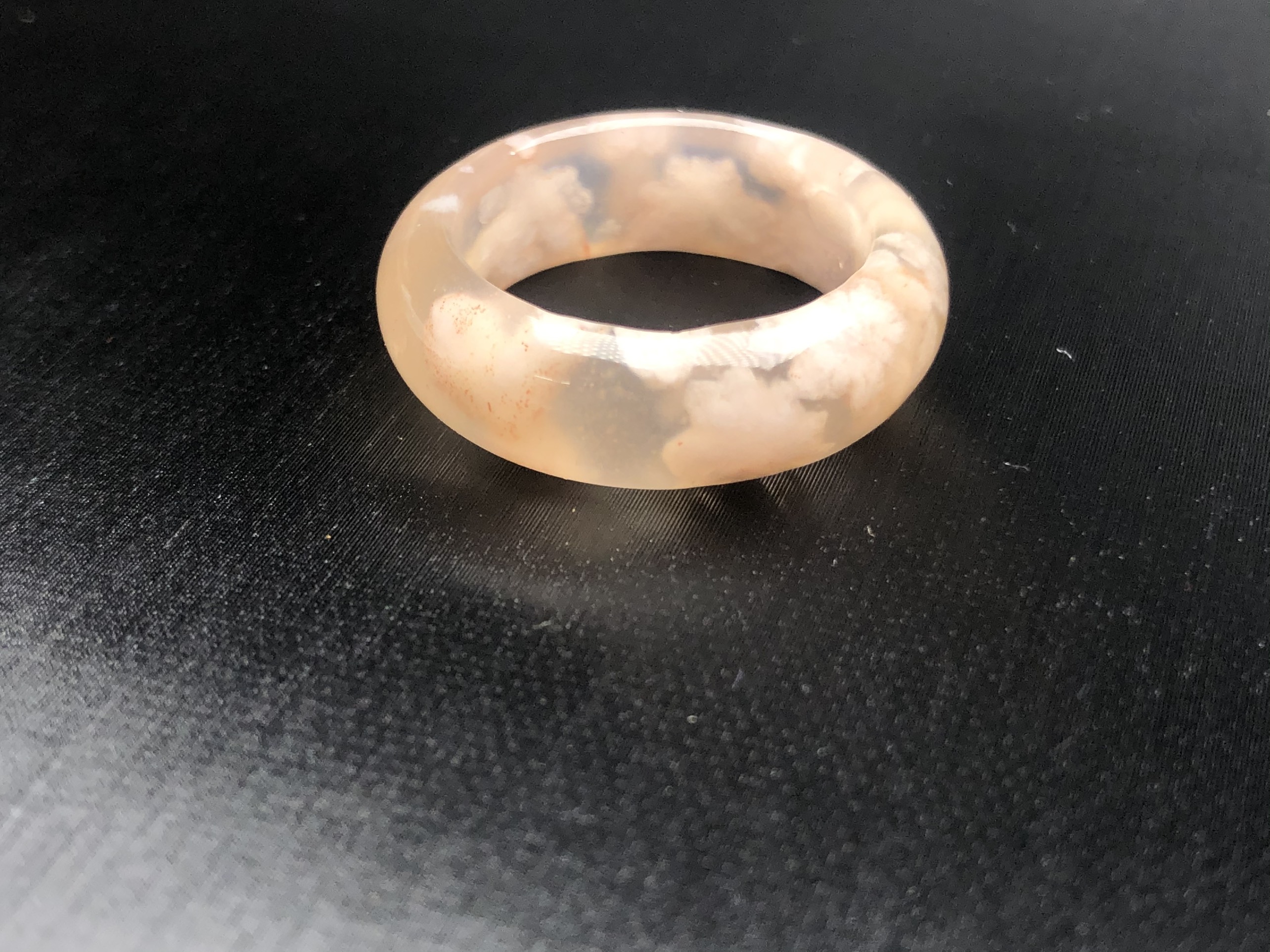 [FreeshipMAX] Nhẫn ngọc mã não hoa anh đào