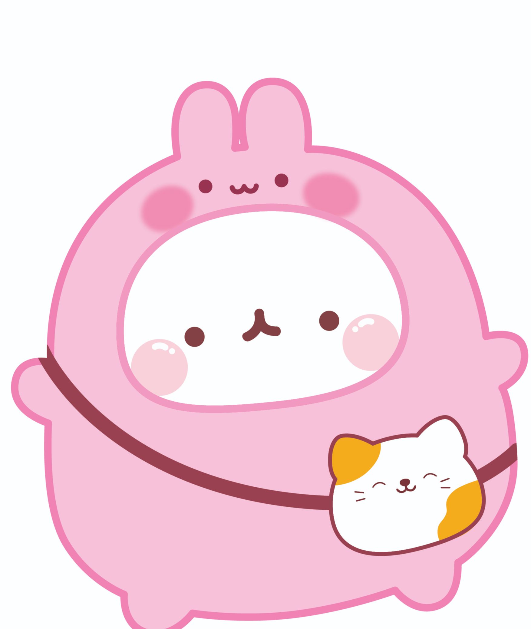 [QSN] Squishy thỏ Molang bằng giấy - bộ kit ( nửa tờA4 )( vui lòng đọc mô tả )