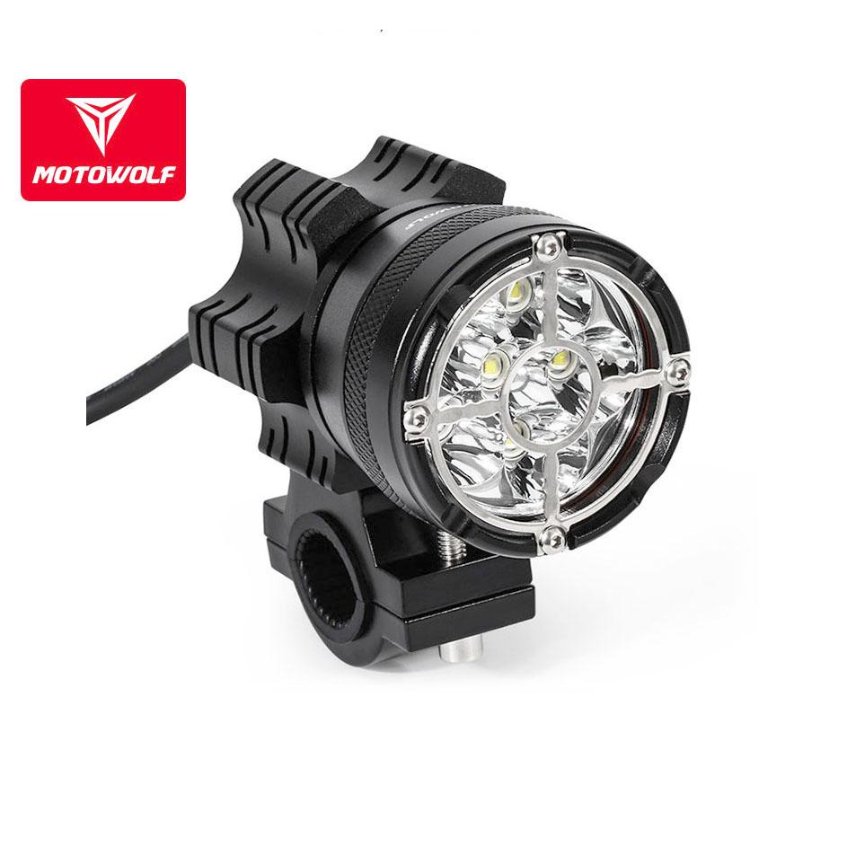 Đèn trợ sáng l6 moto-wolf hàng cao cấp