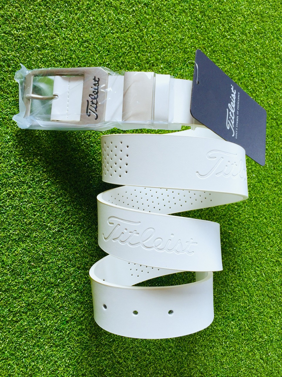 Thắt lưng golf (màu đen-trắng) Golf belt-골프벨트
