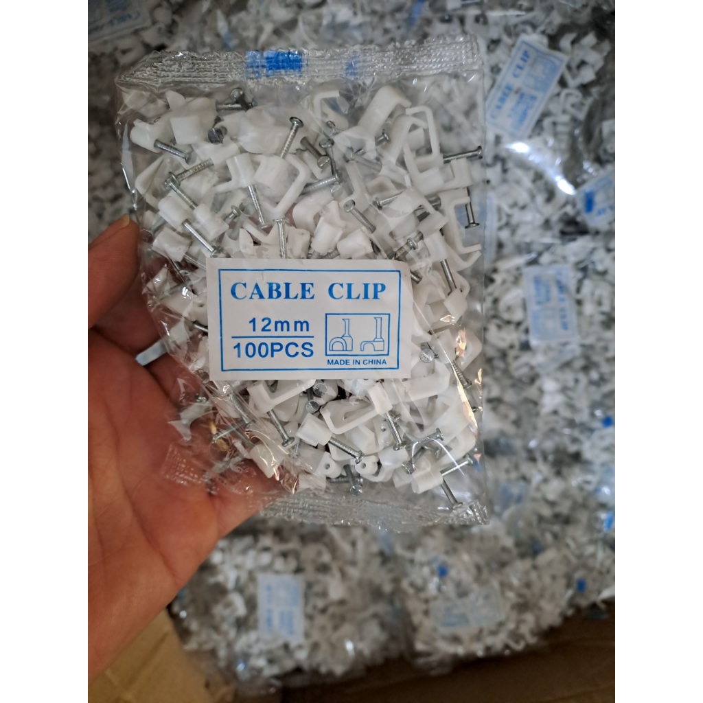 Đinh Ghim Dây Cáp Mạng - Dây Điện ( Túi 100 Cái)
