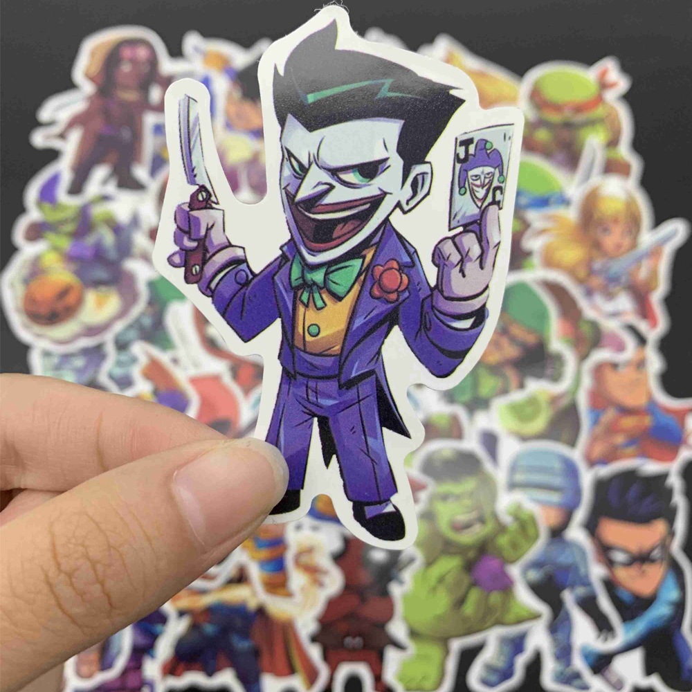 Sticker PVC Chống nước Hình dán Siêu nhân Marvel ST-018