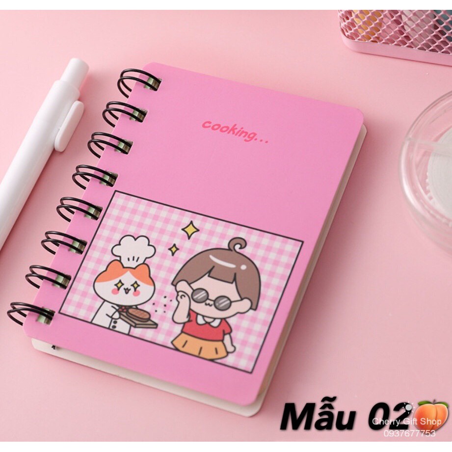 Sổ tay lò xo mini siêu cute hot trend 2021