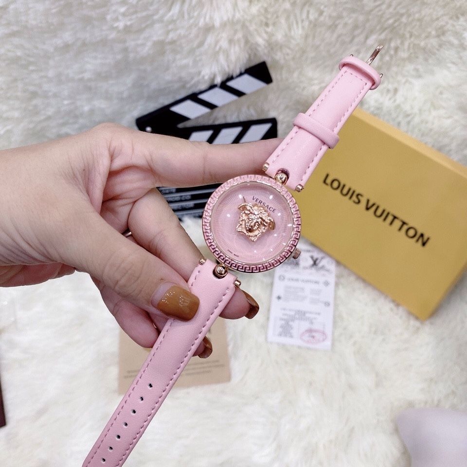 [SIÊU CHẤT] Đồng hồ nữ Versace dây da độc đáo [kèm ảnh thật]