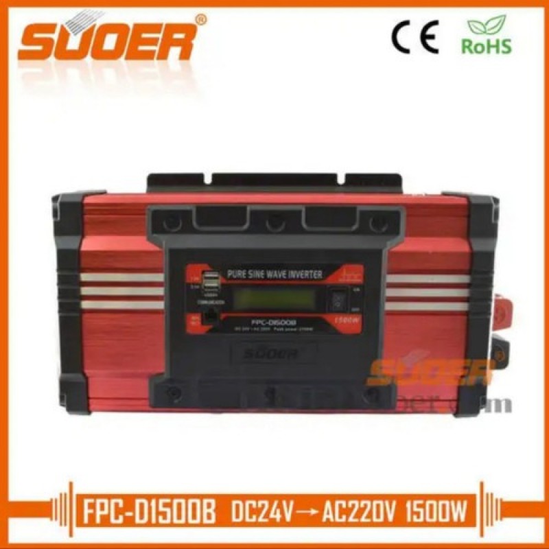 Bảng giá Inverter Pure Sine Wave SUOER 24V 220V 2000W - FPC-D1500B Phong Vũ