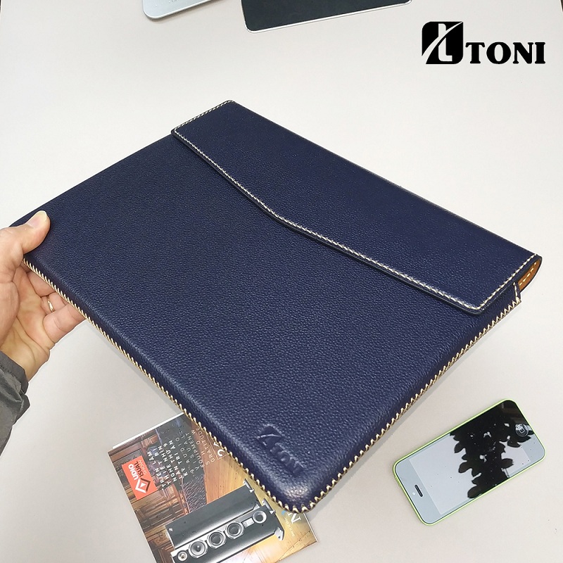 Bao da thật handmade TONI cho Macbook 13Pro (2016 - 2018), Surface Pro 3,4, Pro 2017