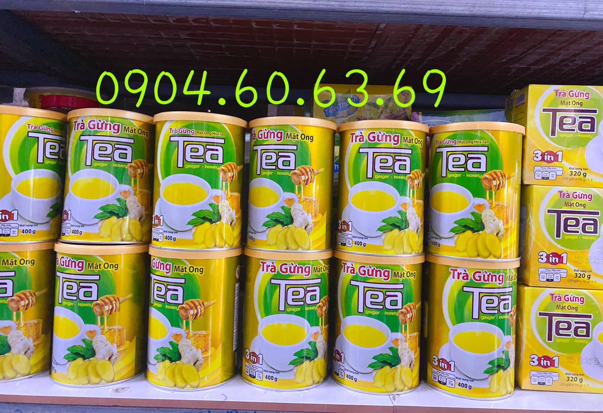 Trà Gừng Mật Ong Hoà Tan THANH BÌNH 400g
