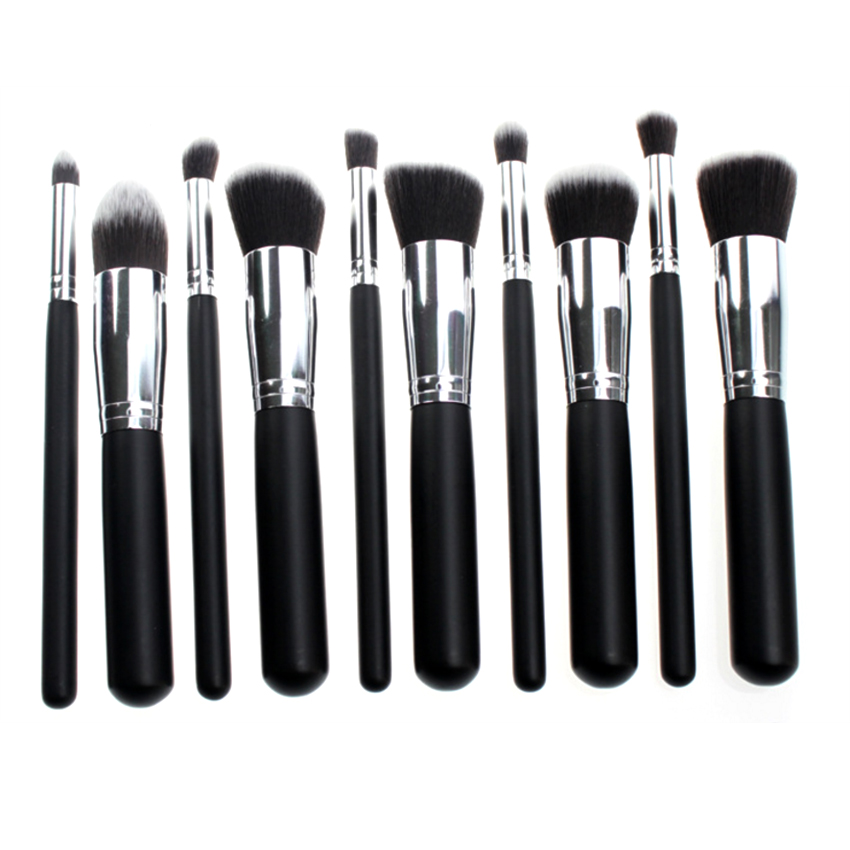 [HCM]Cọ trang điểm 10 món kèm bao da bảo vệ Pro Comestic Makeup Sets