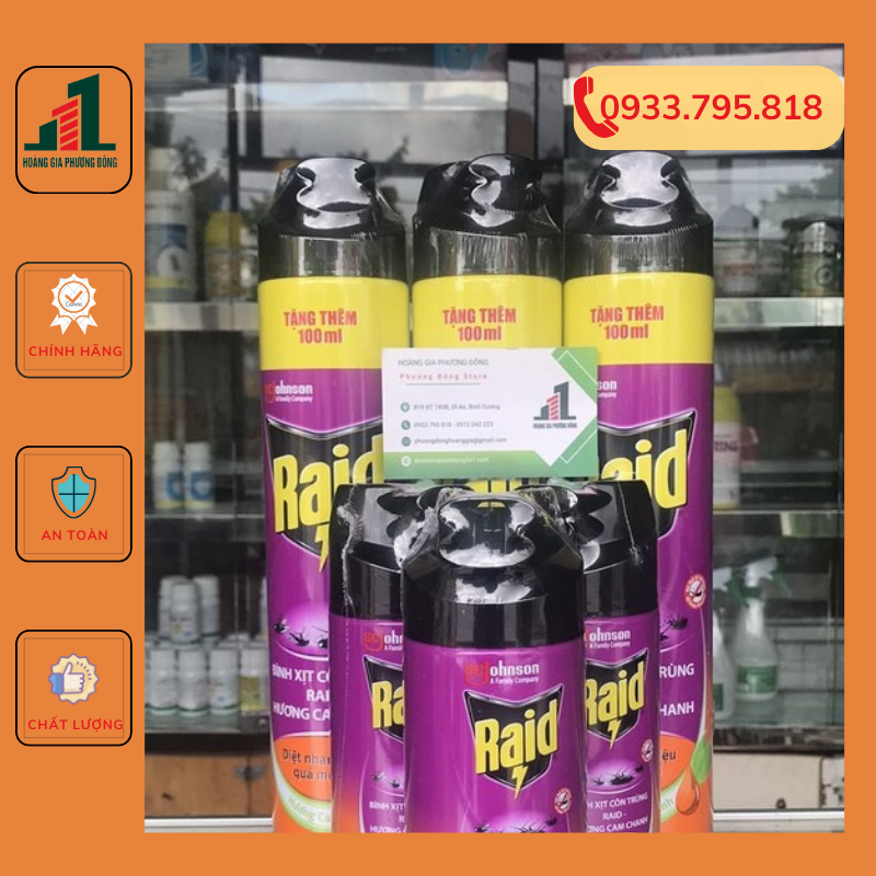 Bình xịt muỗi RAID 600ml -700ml