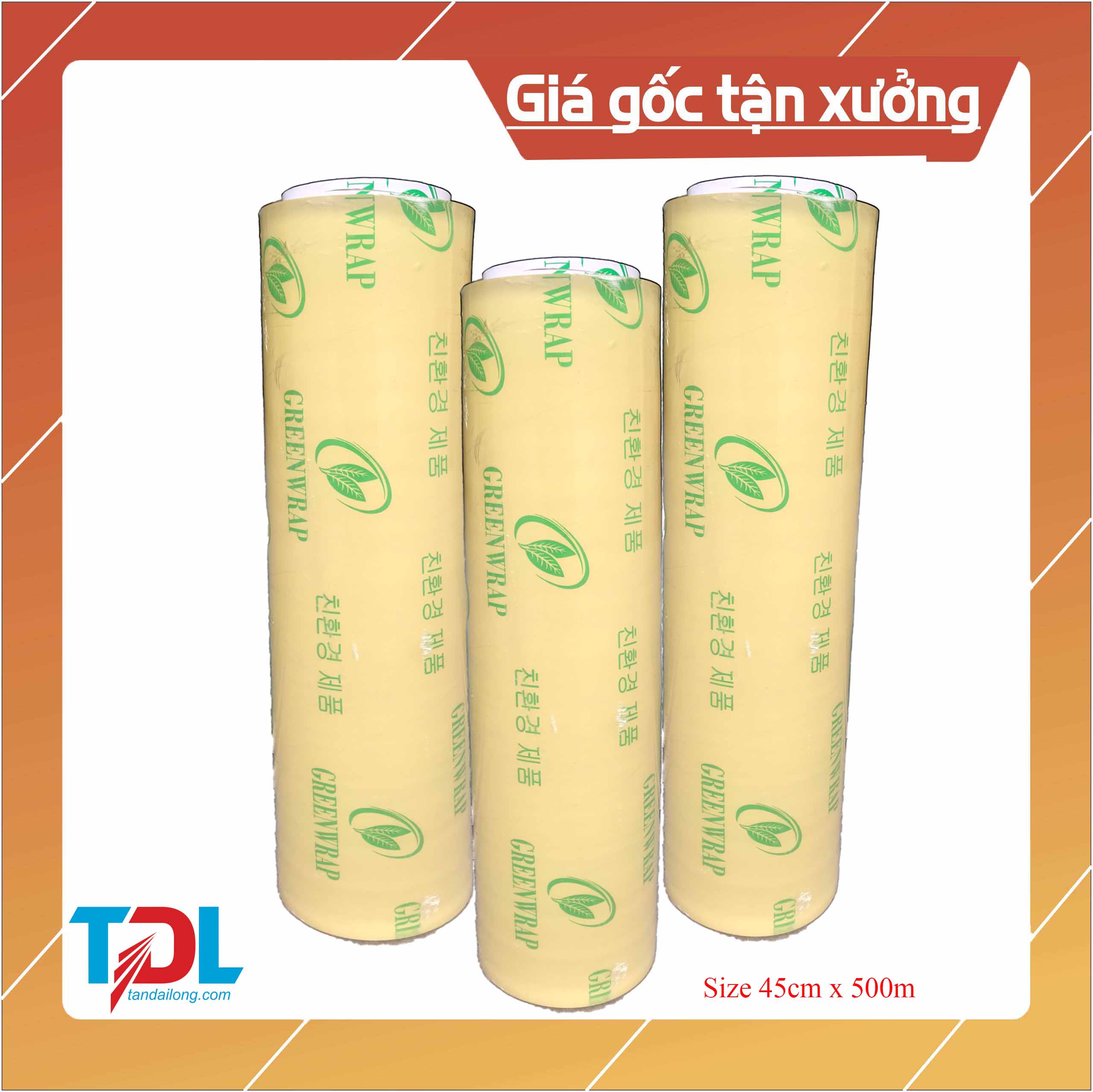 Lõi màng bọc thực phẩm Greenwrap 45cm x500m